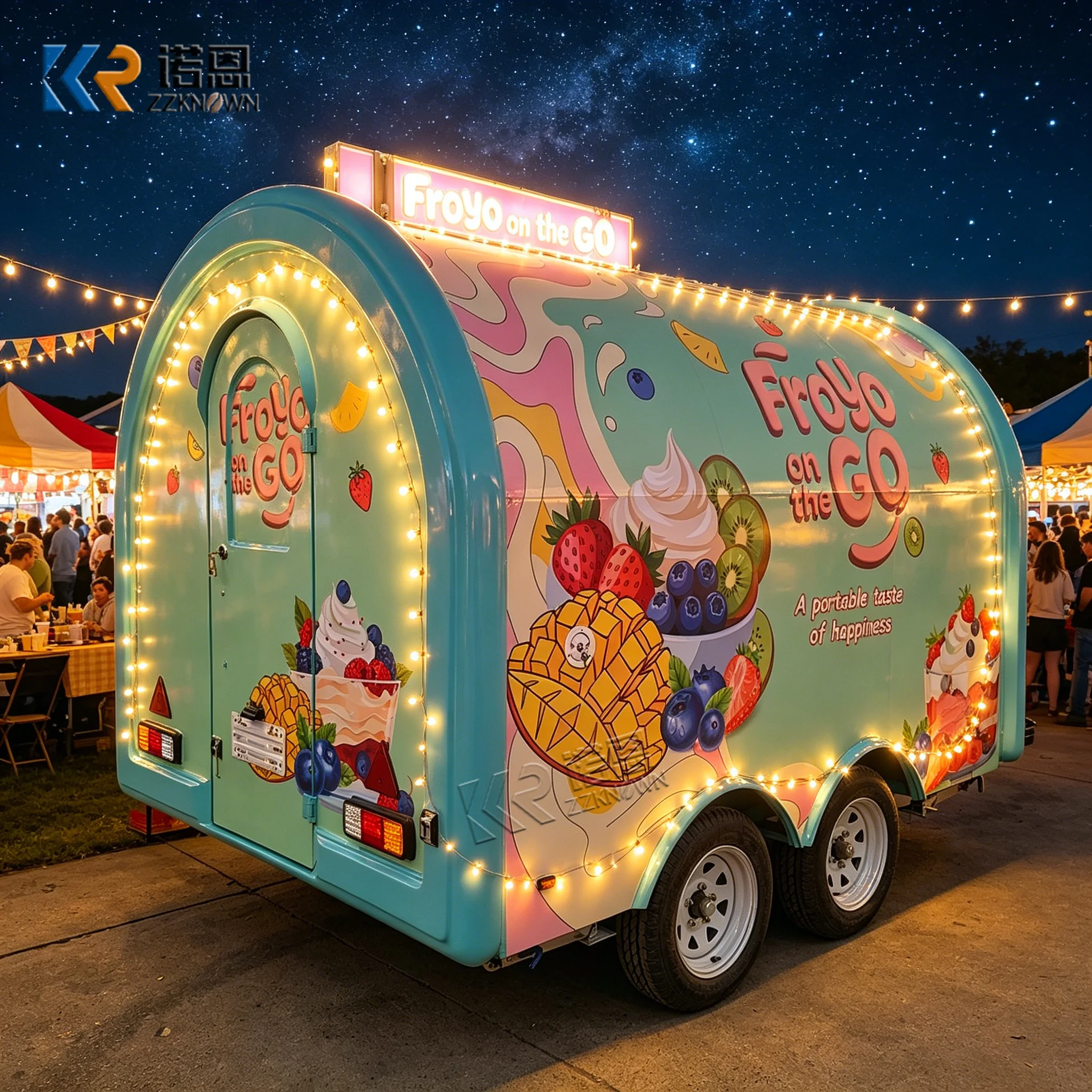 

Mobile Catering Kitchen Trailer Coffee Hot Dog Sandwich Truck Food Cart Stainless Steel Food Truck With Fully Equipped