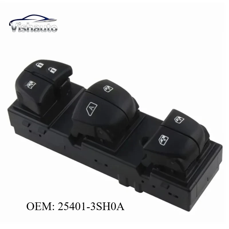Interruptor de control de elevalunas eléctrico 25401-3SH0A para Nissan Sentra Leaf Juke Rogue X-Trail Qashqai Sylphy 2011-2017
