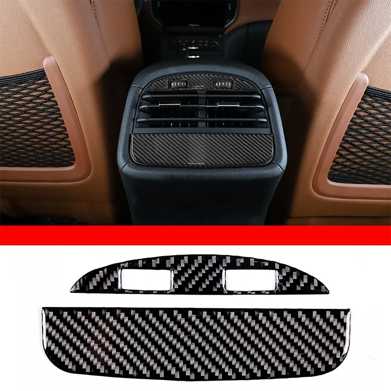 

Soft Carbon Fiber Car Rear Air Conditioner Air Outlet Sticker for Maserati Ghibli Quattroporte 2014-2022 Decorative Accessories