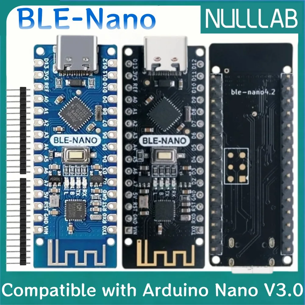 

BLE-Nano Pico Board No Headers,Compatible with Arduino Nano V3.0,2.4G Bluetooth Wireless Capability,Type-C Port, for IoT Project