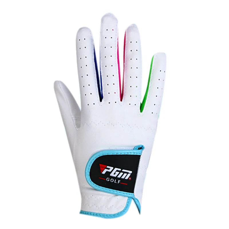 PGM Anti-slipping Children Golf Gloves Boys Girls Outdoor Sport Superfine Fiber Cloth Glove Breathable Wear-resistant 14-17 Size