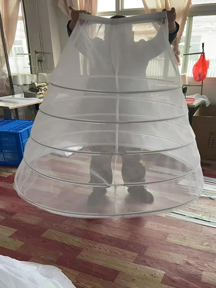 

Кринолин-подъюбник с 5 обручами, длиной в пол, для придания объема, для женщин и девочек, для свадебных и бальных платьев, косплея