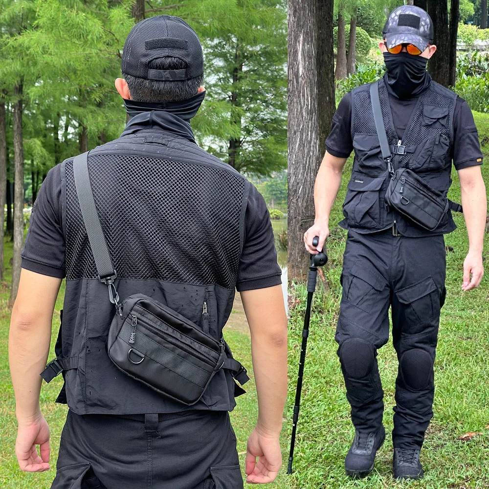 في الهواء الطلق متعددة الوظائف خفيفة الوزن حزمة الهاتف المحمول الصغيرة التنقل الكتف رسول الخصر ركوب الدراجات حقيبة للحمل الوظيفية