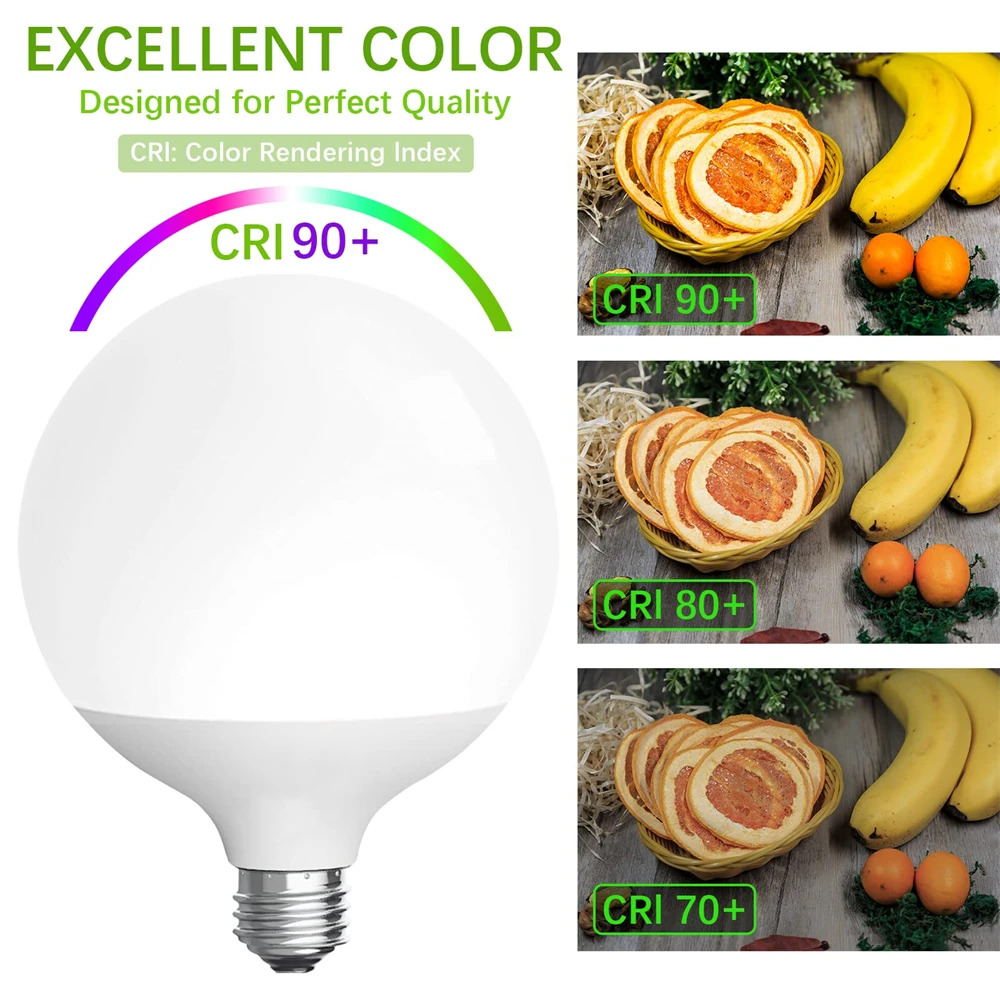 WiFi Smart Globe หลอดไฟ G120 18W E26 E27 Super Bright หลอดไฟ LED 110V 220V ควบคุมด้วยเสียง alexa Google สนับสนุน HomeKit CozyLife