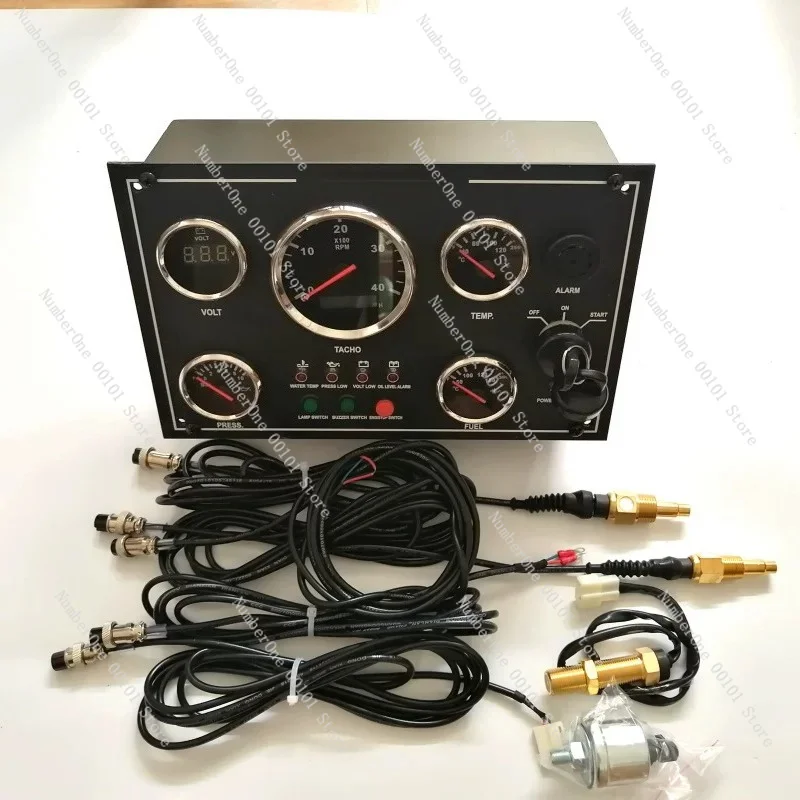 Diesel engine instrument box assembly engine generator set universal combination for vehicles and ships