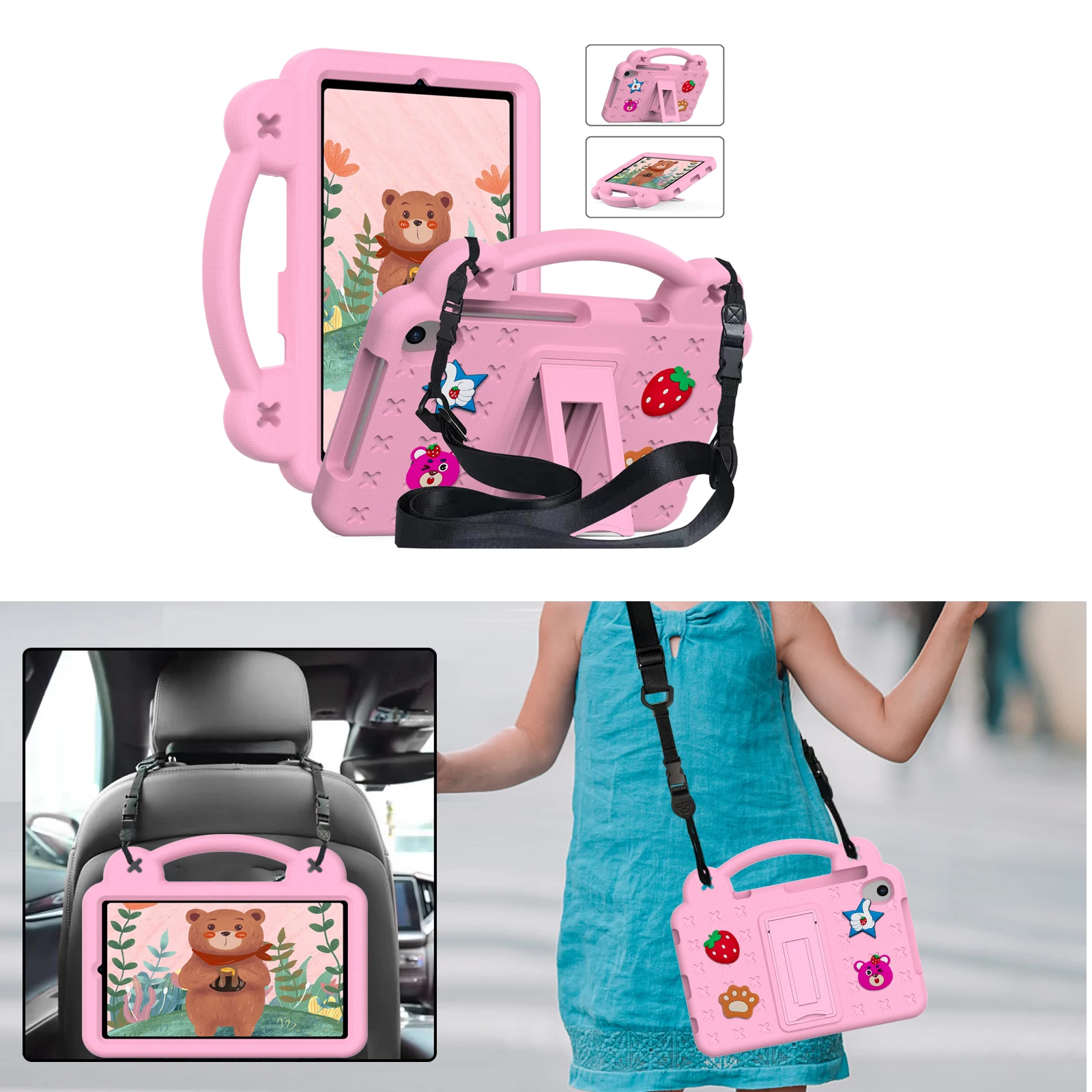 

Чехол для планшета TCL tab 10 Gen2 10,36 дюйма 2023 WiFi 9132 X TCL NxtPaper 11 9466x3 TAB 8 gen2 2024, противоударный детский чехол EVA Bear