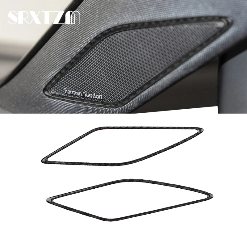 For Volkswagen VW Golf 8 MK8 2020 2021 Car Interior Carbon Fiber A-pillar Stikcer Frame Trim Cover