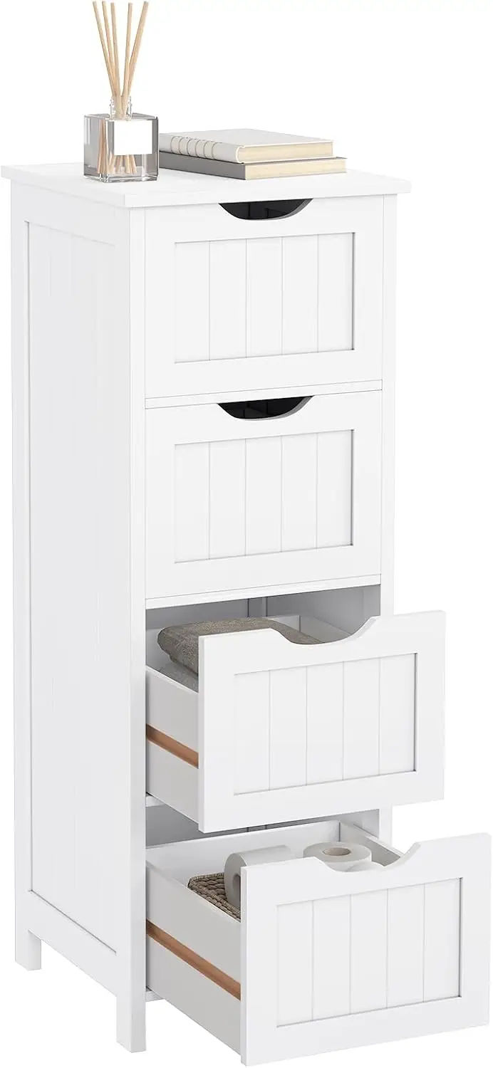 Mueble de 4 Cajonera Aparador Armario Botiquín Lateral Mueble Almacenaje Organizador para Baño Cocina Salón y Dormi