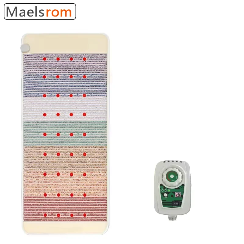 

Дальний инфракрасный нагревательный коврик с отрицательными ионами и фотонной терапией — 24 драгоценных камнями, аметиста и радуги для восстановления облегчения боли в спине