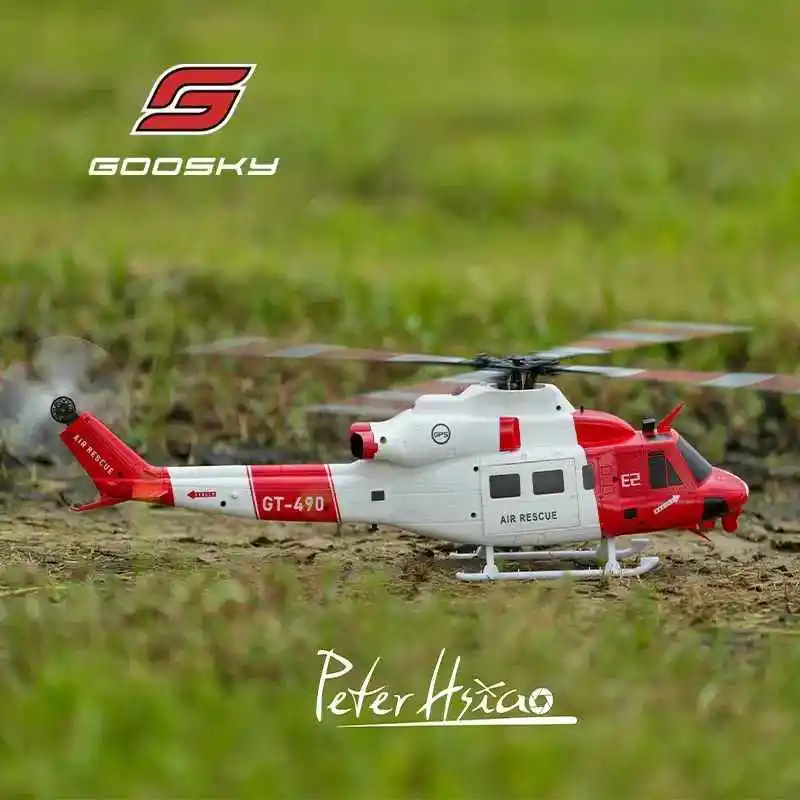 2025 ใหม่ GOOSKY E2 1:35 GPS รีโมทคอนโทรลอัจฉริยะจําลองเฮลิคอปเตอร์ UH-1Y เฮลิคอปเตอร์ตําแหน่ง GPS One-Click สุทธิ