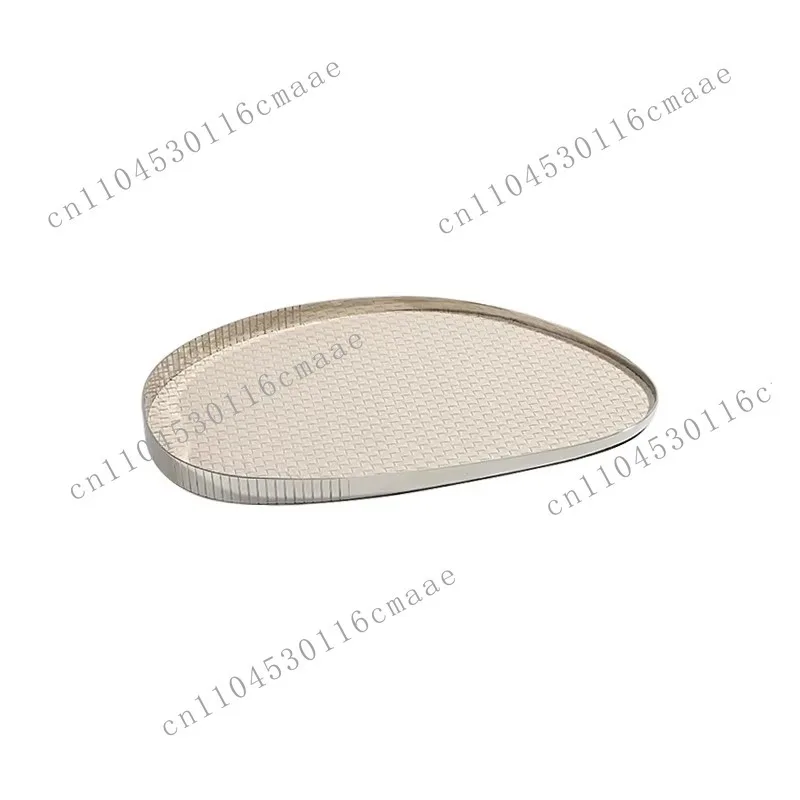 Newly Customized Woven Texture Hotel Decoration Luxury Leather Tray