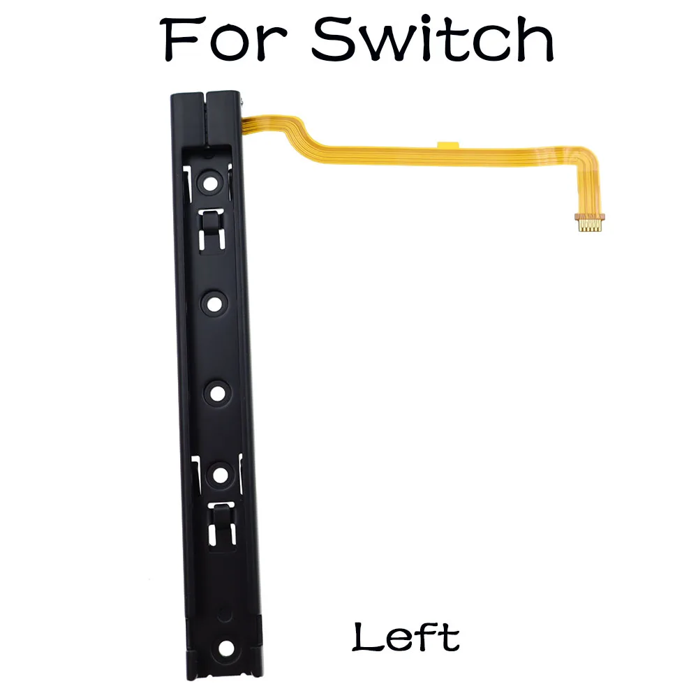 الجزء الأصلي من Repart للسكك الحديدية اليمنى واليسرى مع جزء تثبيت الكابلات المرنة لوحدة التحكم Nintendo Switch OLED NS Rebuild Track