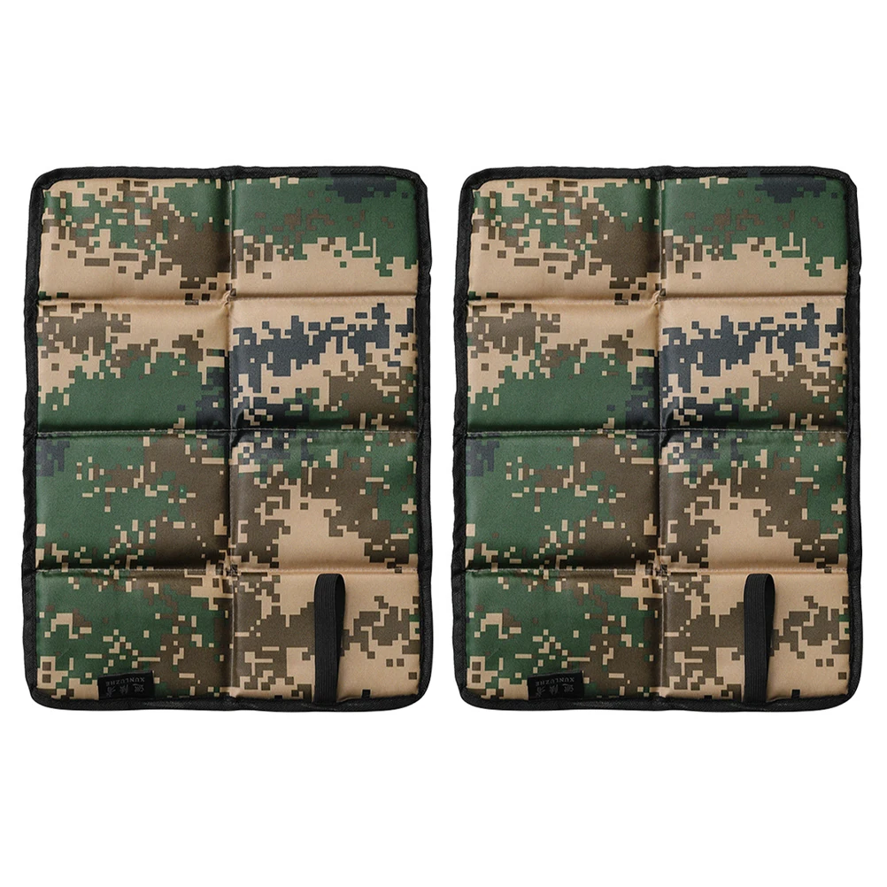 

2Pcs Waterproof Seat Cushion Oxford Fabric Foldable Portable Outdoor Camping Picnic Beach Mat Lightweight Small Size