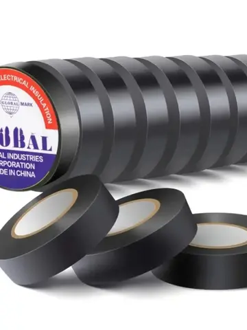 10/100M Black Flame Retardant Electrical Insulation Tape Strong Adhesive Wire Harness Tape for Electrical Wiring Waterproof Tape