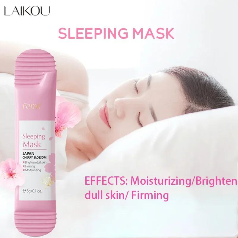 LAIKOU Sakura  Moisturizing Facial Mask Hydrating Sleeping Face Sheet Masks Repairing Nourishing Night Face Mask  Anti Aging 3g