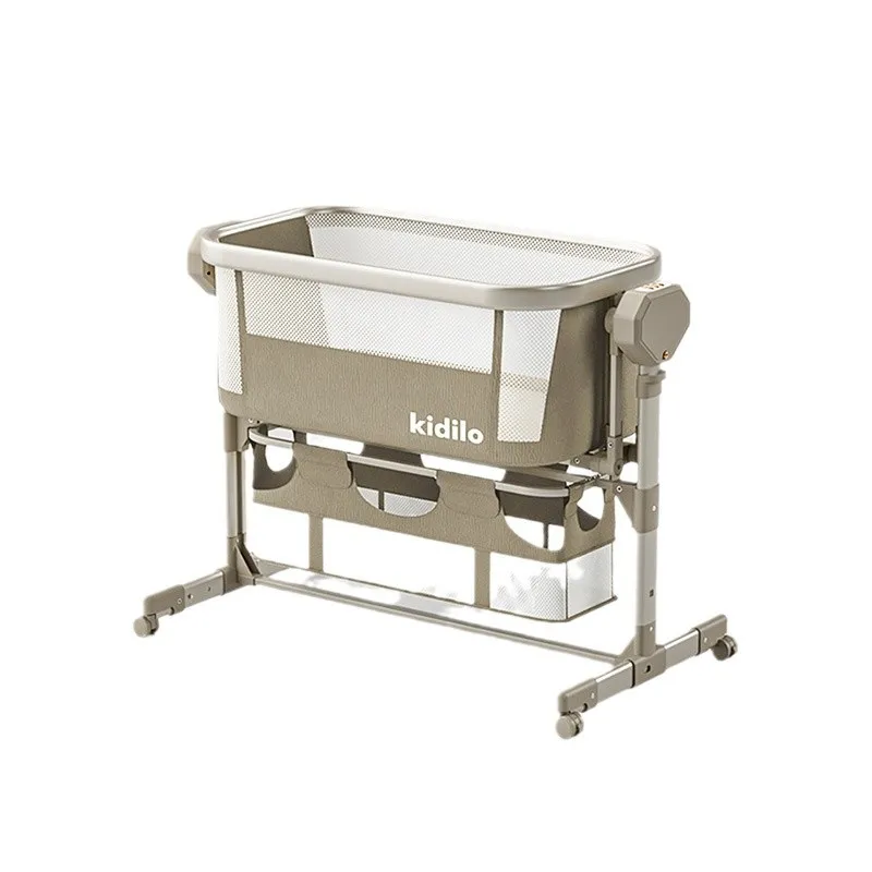 Electric Cradle Baby Crib Newborn Baby Bed Multifunctional Baby Rocking Bed with Wheels