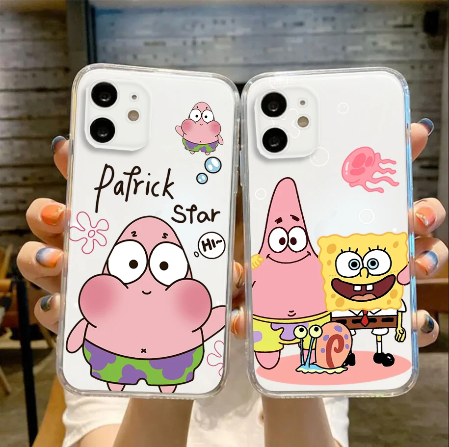 R3 Bob Esponja SquarePants funda blanda para Redmi 6 6A 7 7A 8 8A 9 9A 9C 9T 10A 10C S2 K40 Note 5 Pro 9S 11