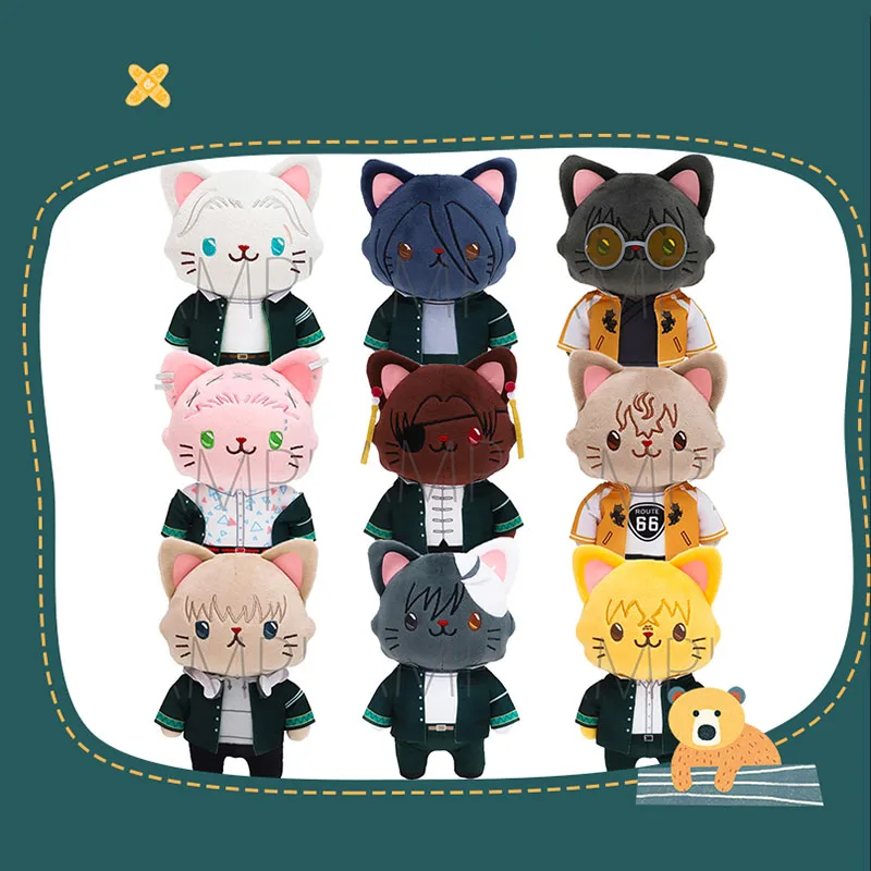 Stuffed Genuine Movic WIND BREAKER Sakura Haruka With CAT Sleeping Mask Plush Pendant Toys Suou Hayato Umemiya Kiryuu Mitsuki