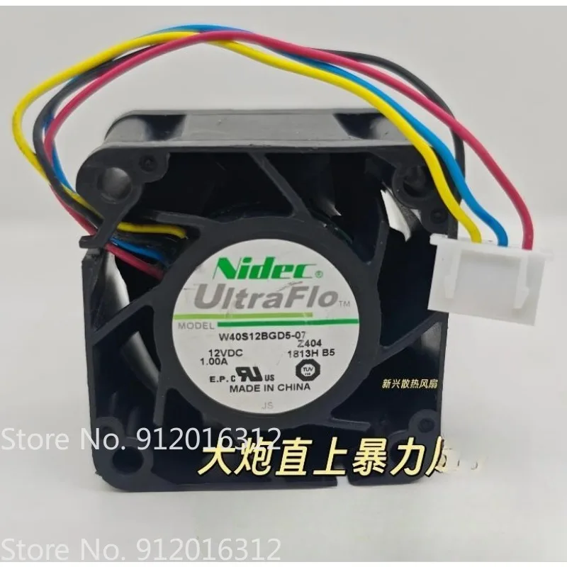 New Cooler Fan for Nidec W40S12BGD5-07 Cooling Fan 4028 4cm 12V 1A 23000 rpm