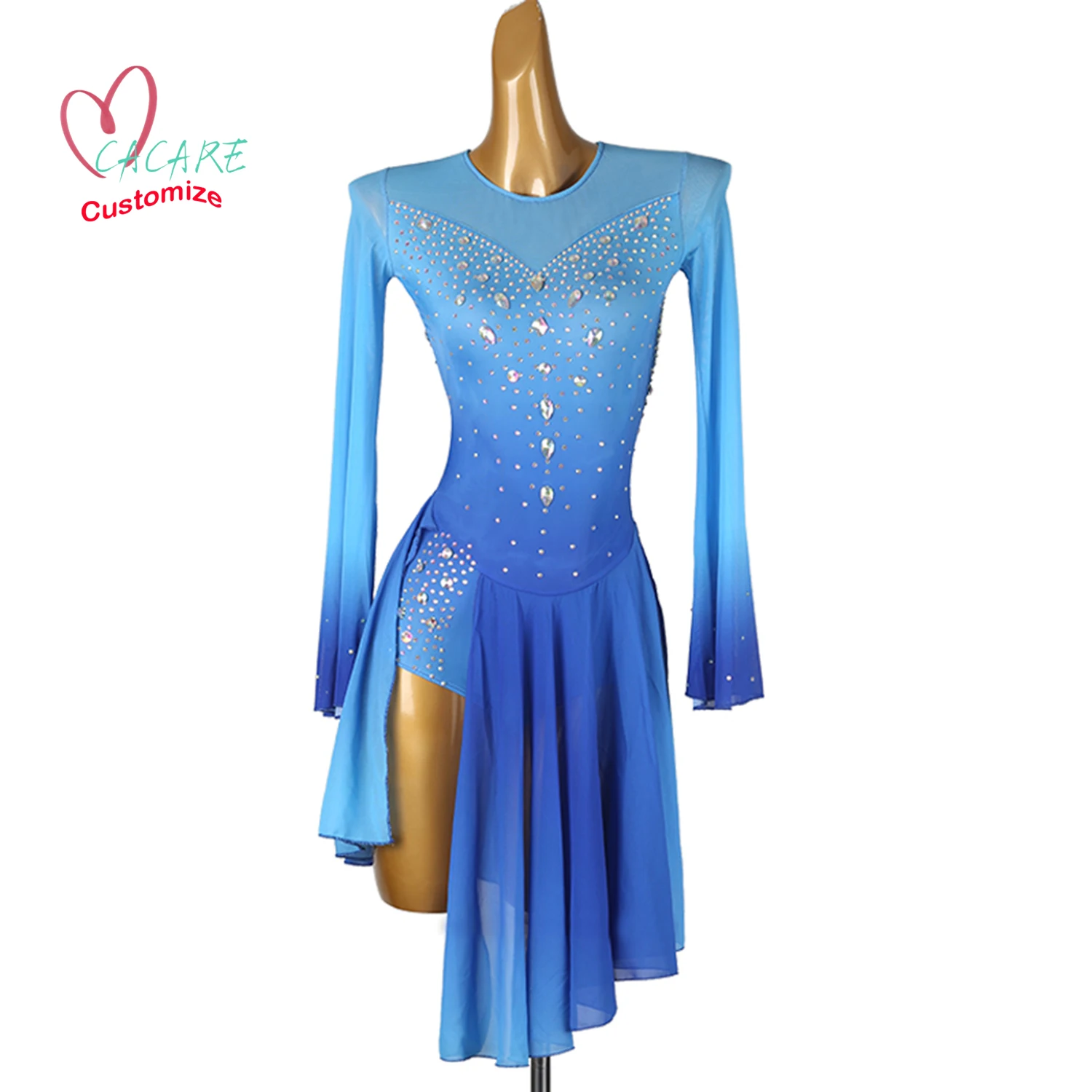 Eiskunstlauf Kleid Tanz Tragen Bühne Kostüm Kleidung Mädchen Kinder Kleidung Künstlerische Eislaufen Kleid Tanz Trikot Samba B017