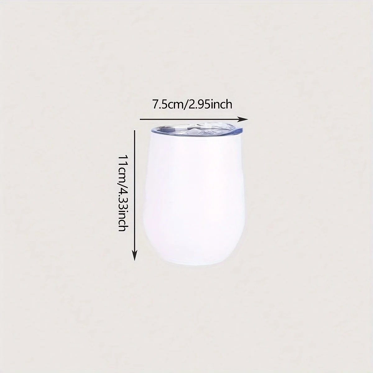 1pc Sublimation Wine Tumblers Blanks Straight Stainless Steel Insulated Mug Sublimation Cups Mugs For Full Wrap Heat Transfer Wi