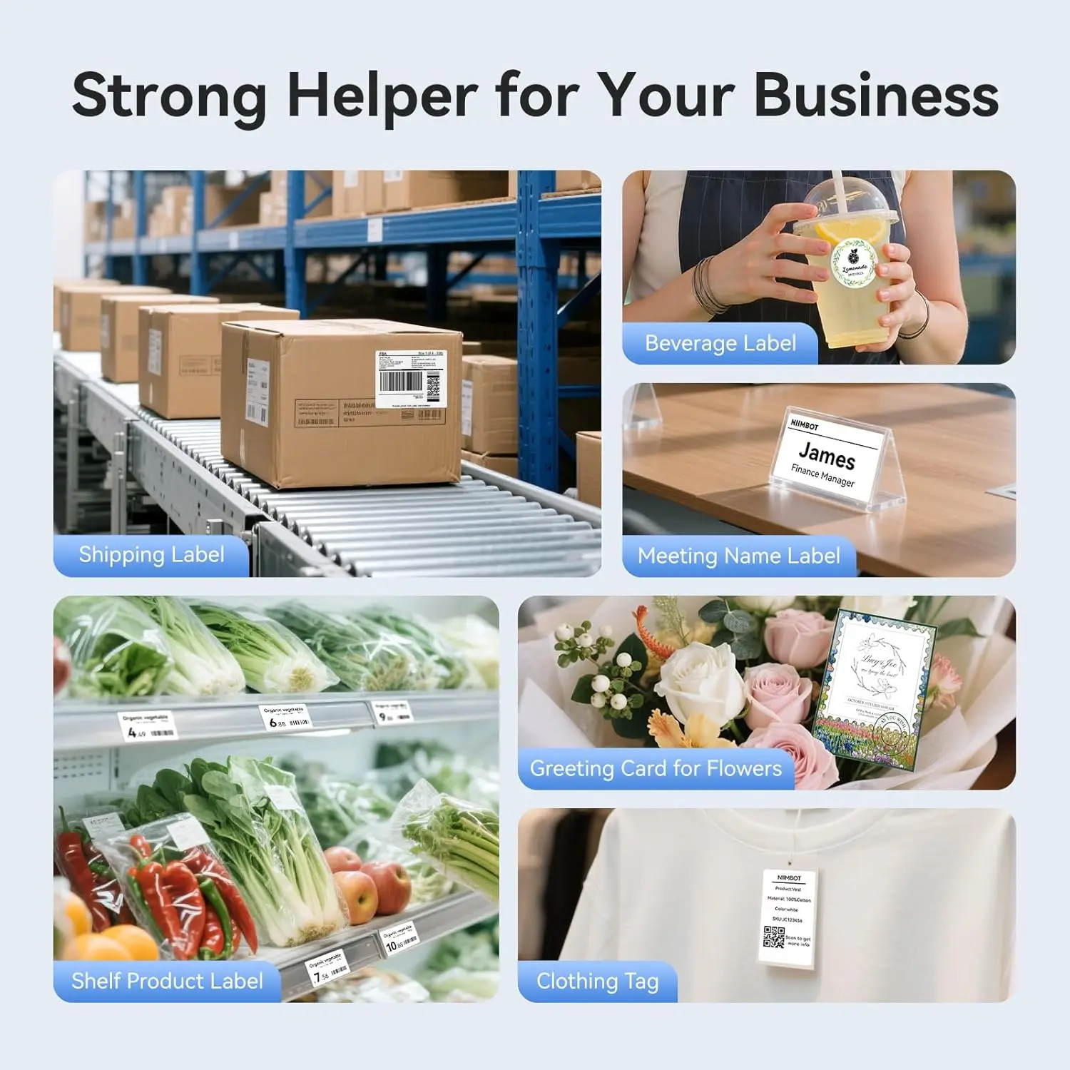 4-дюймовый термопринтер этикеток Bluetooth, портативный прибор для изготовления этикеток размером 2 x 1,18 дюйма для доставки, дома и офиса