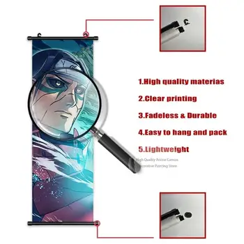 Naruto závěsný obraz na plátně domácí dekorace nástěnné kresby hatake kakashi svitky obrázek anime uchiha itachi plakát bar kavárna 10 nejlepší prodej plakát s Narutem - №9