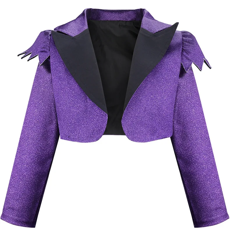الفتيات Vampirina في سن المراهقة مصاص دماء تأثيري حلي Vampirina الأرجواني Dess معطف طفل زي حفلة الهالوين