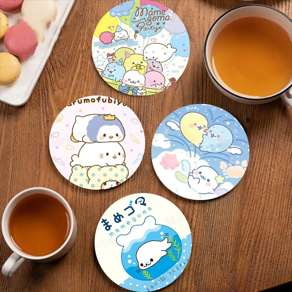 classic M-Mamegoma CUTE Kawaii Cartoon Artistic Print on Wood, Durable for Parties, Unique Holiday Housewarming Present