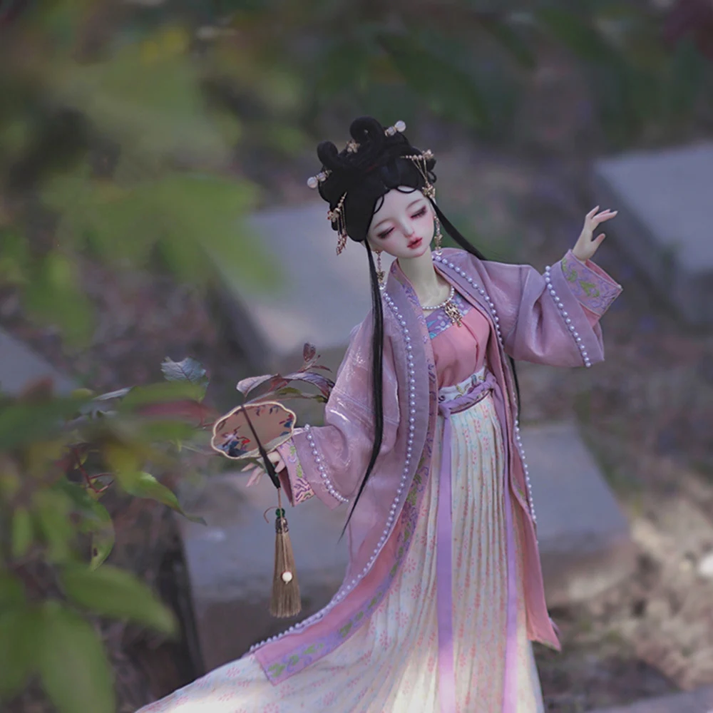 1/4 1/3 Scale BJD Clothes Ancient Costume Chinese Hanfu Fairy Dress Outfit For BJD/SD MSD SD13 Big Girl Doll Accessories A1169