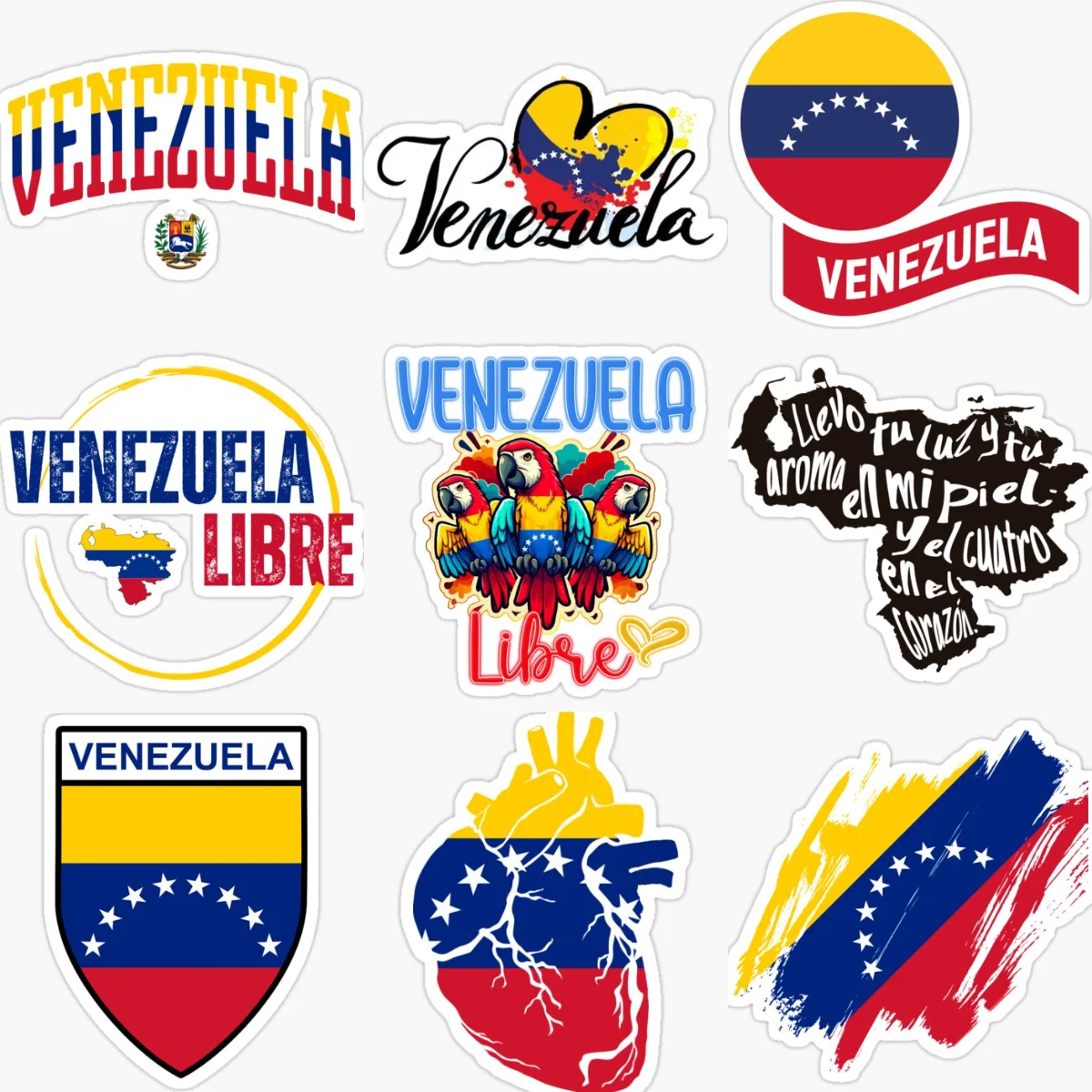 

Venezuela Flag Map Creative Personalized Car Stickers for Car Van Motorcycle Window Helmet Wall Decoration Accessories