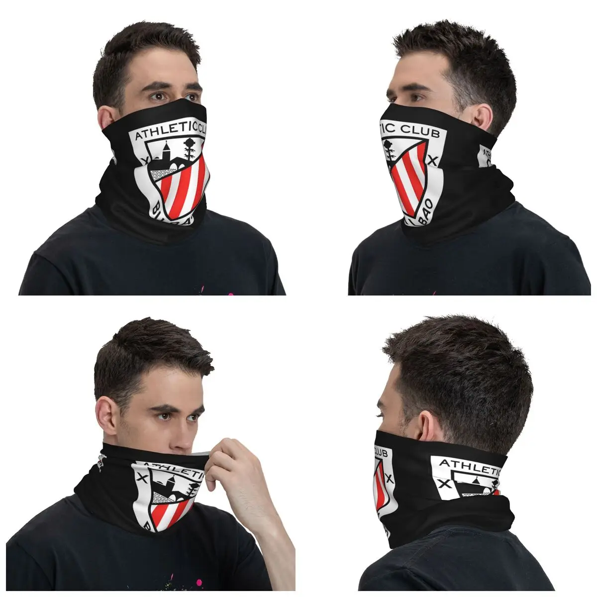 Club The Los Leones Athletics Bilbao Bandana Neck Gaiter Printed Balaclavas Wrap Scarf Cycling Running Unisex Adult Washable