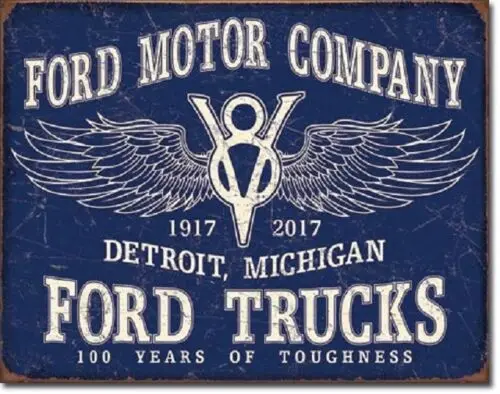 Motors Truck Dealer Service Logo Car Garage Wall Decor Retro Metal Tin Sign-Aluminum