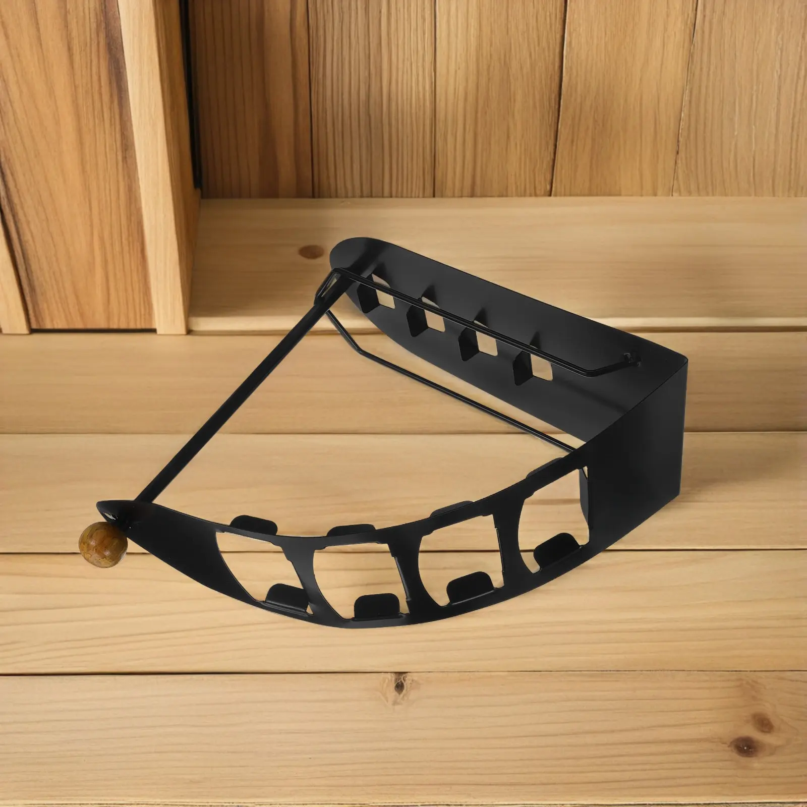 Iron Remote Controller Organizer Stand with 4 Slots Ship Form Design for Home Office Living Room Study - Anti-Rust Smooth Edge