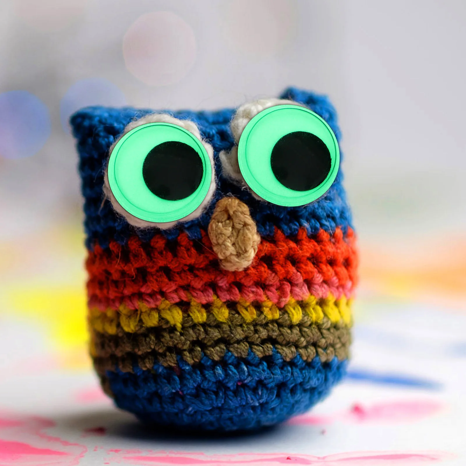 

1 Box Luminous Fake Eyes Realistic Colorful Eyeballs for Craft Making and DIY Handicraft Supplies Luminous Fake Eye