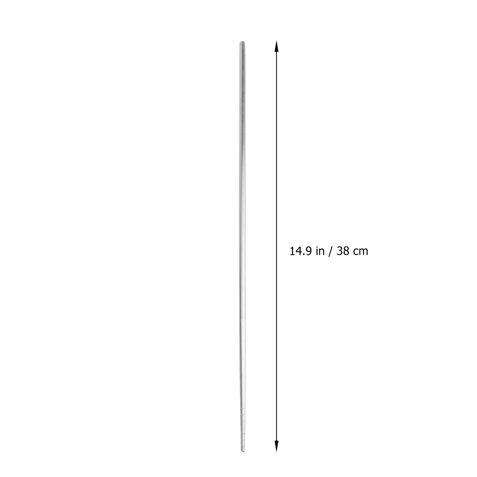 Stainless Steel Anti-Scalding Non-Slip Chopsticks 38cm 2 Pairs for Cooking Frying Hot Pot
