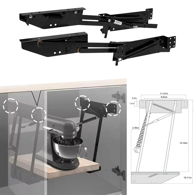 

Furniture hidden lifting bracket hardware accessories coffee table cabinet functional parts