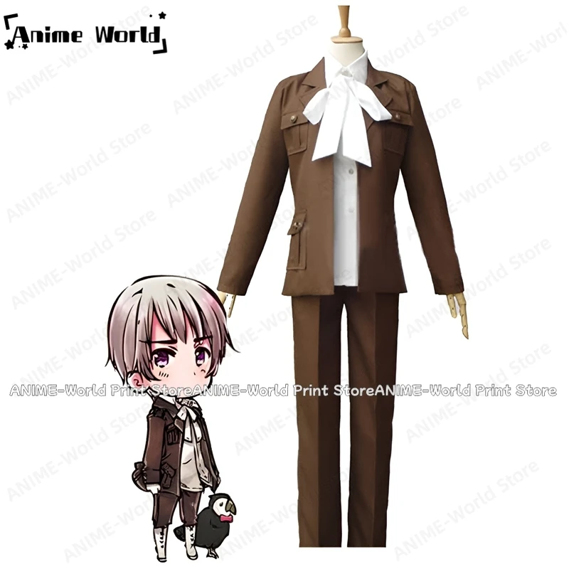 《Custom Size》Anime Axis Powers Hetalia Iceland Cosplay Costume Christmas Party Halloween Uniform