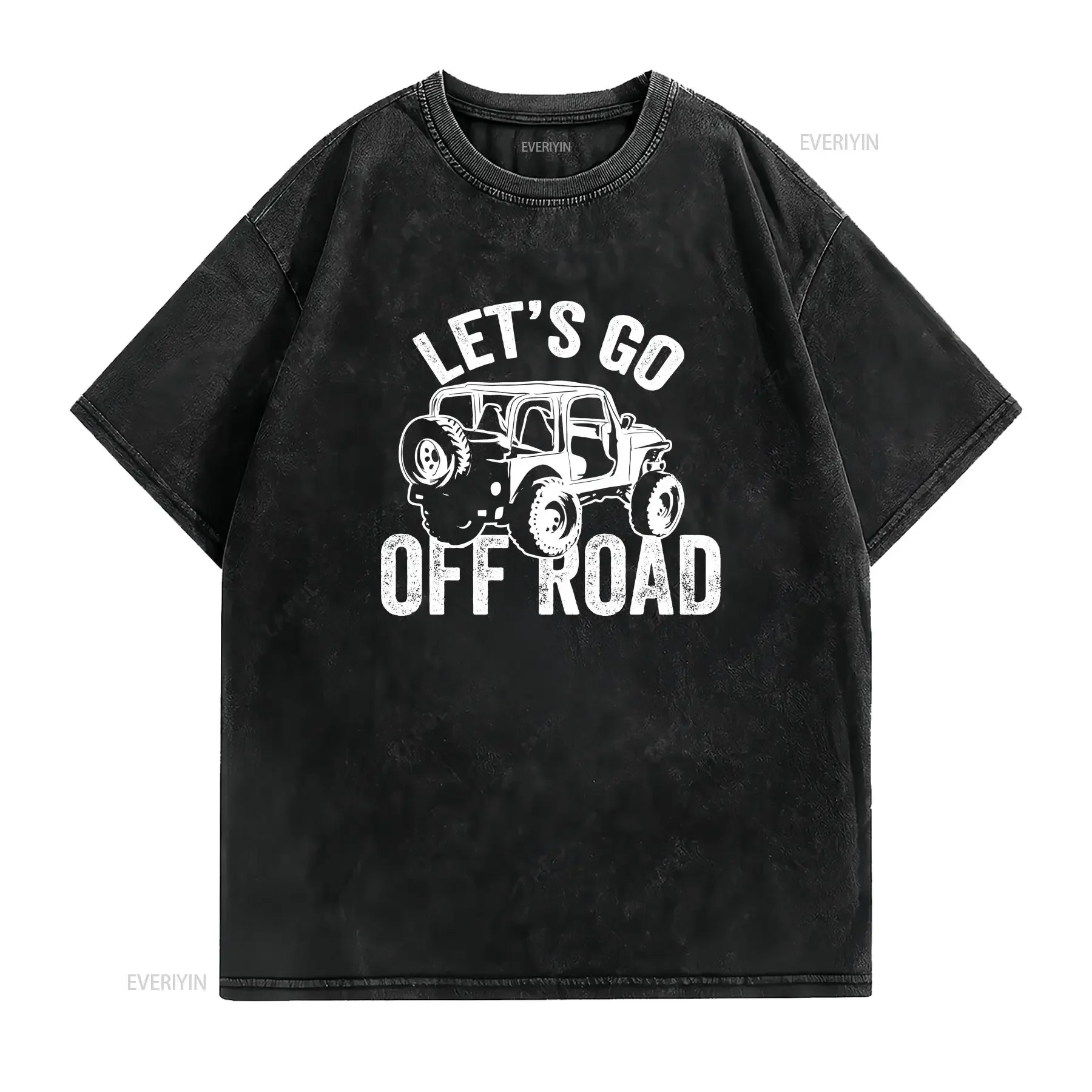 Let's Go Off Road Funny Offroad T Shirt 4x4 tee Youth  vintage Washed Comfortable designer clothes Soft fashion Slightly