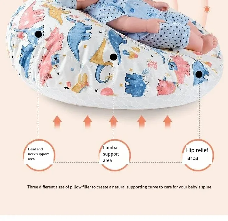 Almohada de maternidad para mujeres embarazadas, cojín desmontable para recién nacido, antisaliva, para dormir, lactancia