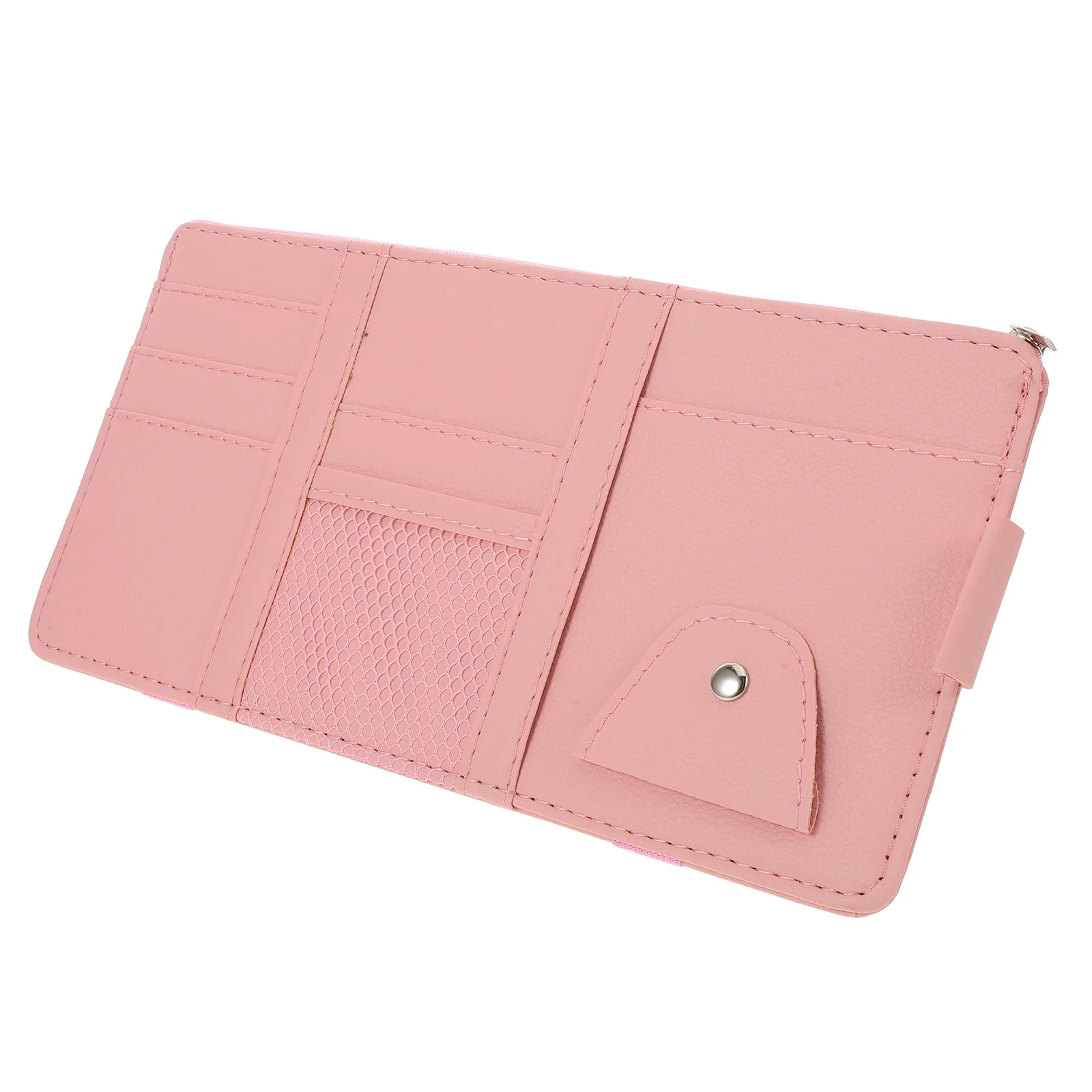 

Universal Visor Organizer Multi-Pocket Storage Pouch With Zipper Sunglasses Holder For Vehicle Truck Suv Card Sleeves