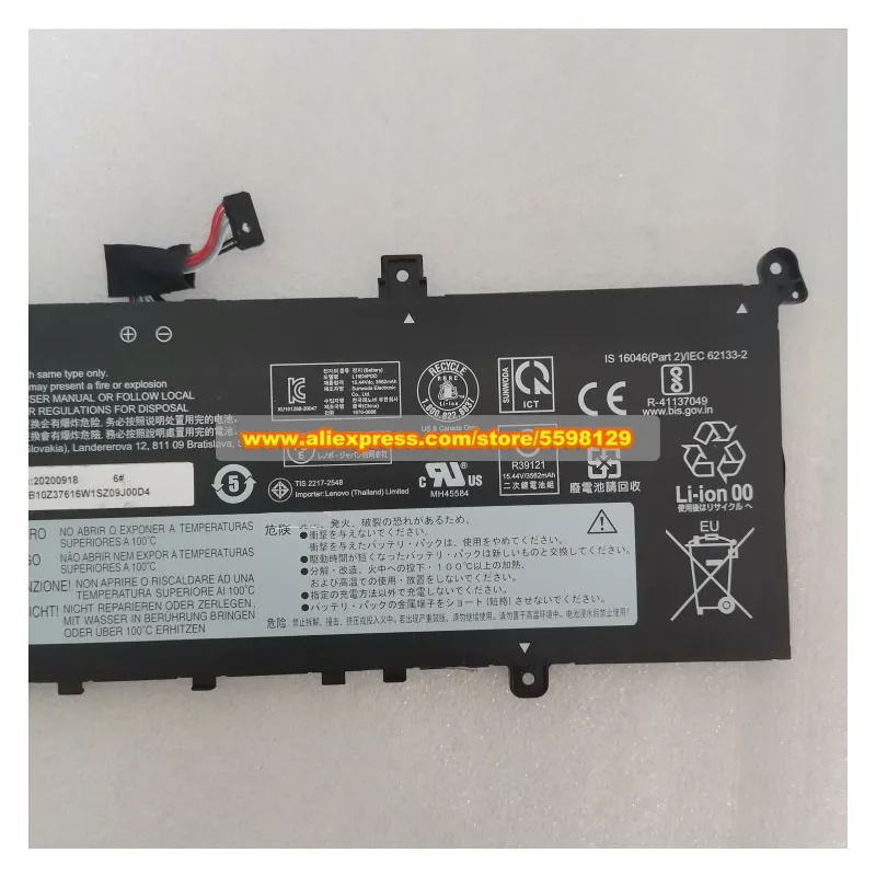 حقيقي 15.44V 56Wh L19D4PDD بطارية L19M4PDD L19C4PDD L19L4PDD لينوفو ثينك بوك 13s G2 ITL-20V9 G3 ACN 20YA 14s G2 ITL-20VA