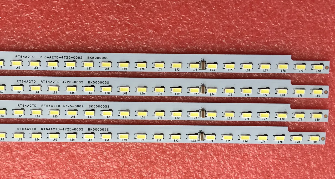 2 개/몫 Konka LED50X1200AF LCD 백라이트 스트립 37024855 35019589 1PCS = 80LED 611MM