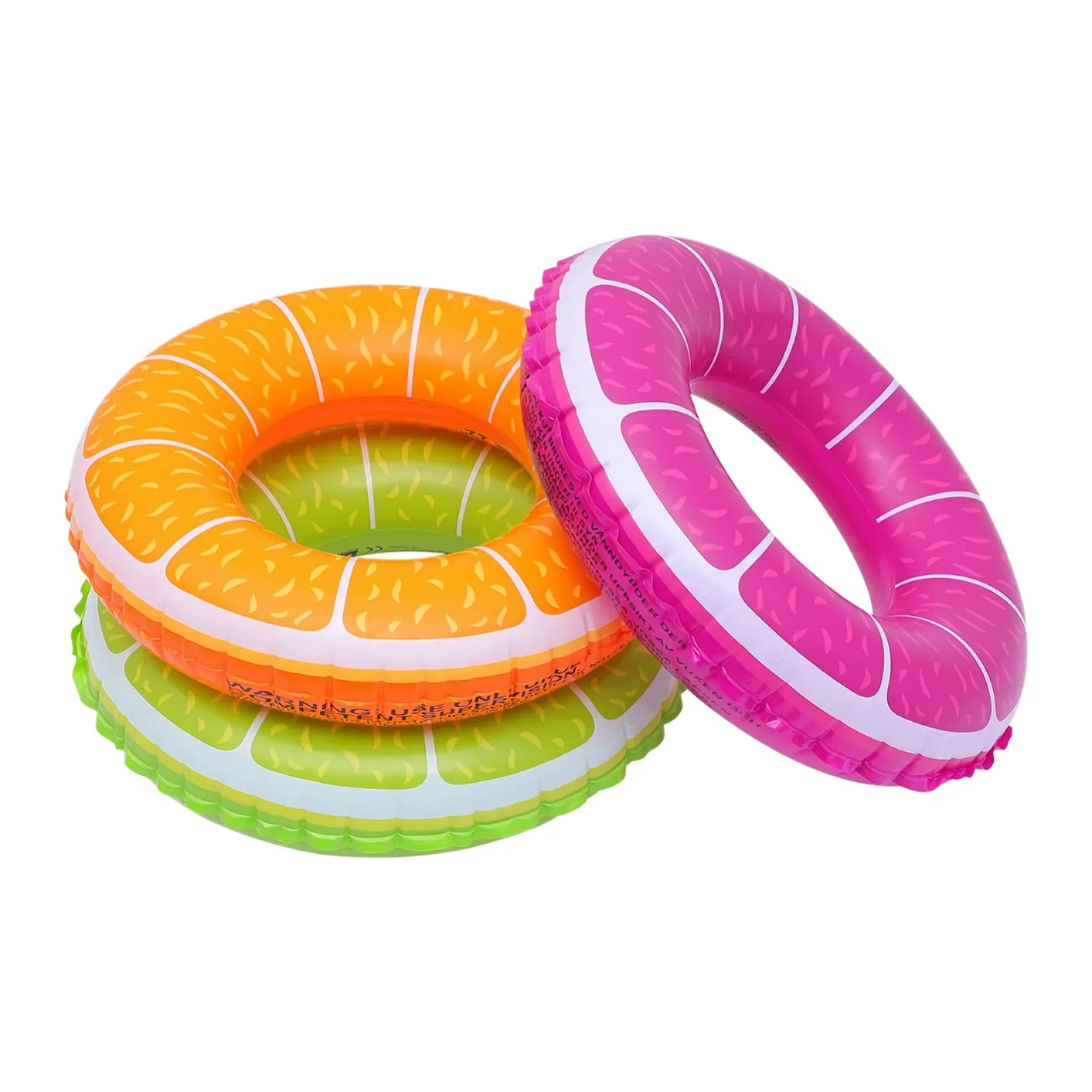 summer-pvc-inflatable-fruit-painting-swim-rings-for-kids-foldable-water-play-pool-floats-for-beach-party