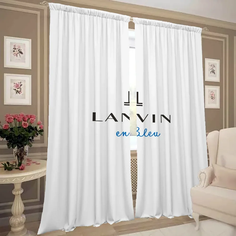 Home Interior Kitchen Curtains for Living Room 2 Pieces Blackout Curtains Door Curtain L-lanvin-n Bedroom Decoration Partition