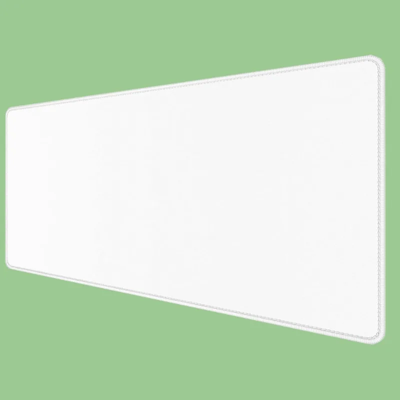 

Большой коврик для мыши Удлиненный игровой коврик для мыши с прошитыми краями Полноразмерные настольные коврики с нескользящей основой Коврики для клавиатуры белый желтый