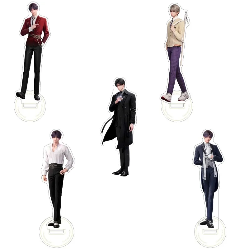 Love and Deepspace Hot Fantasy Lover Game Handsome Male Q Figure Acrylic New Keychain Acrylic Stand Desktop Collectible