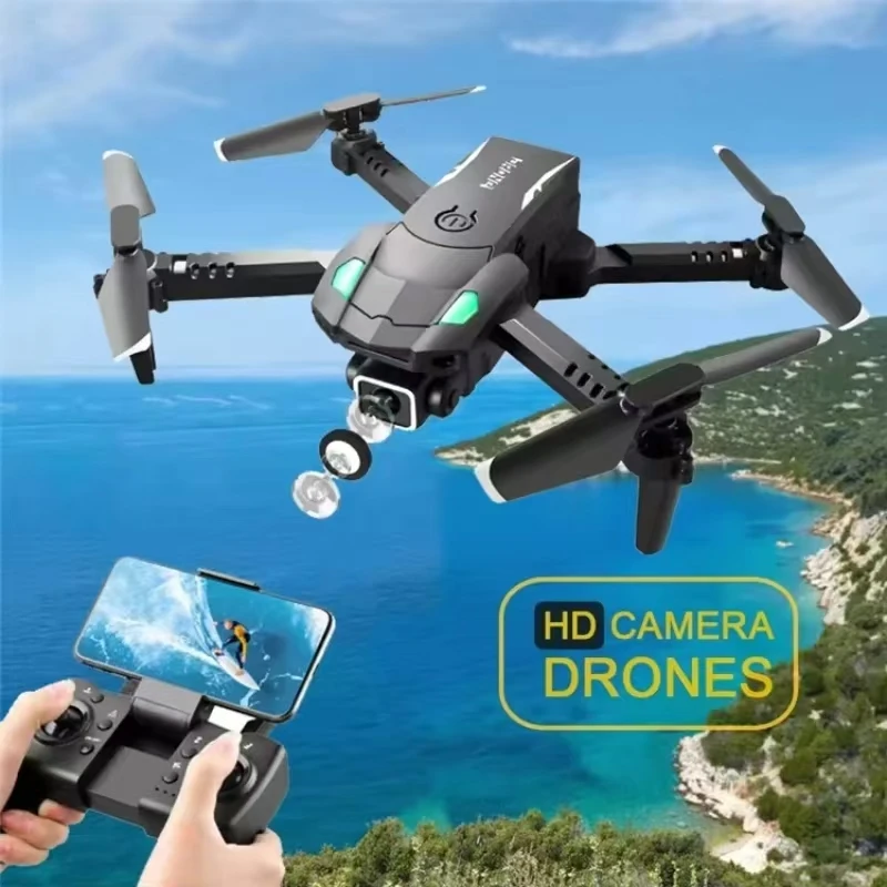 2024 S128 Mini Drone 4K Professional HD Camera Three Obstacle Avoidance Air Pressure Fixed Height Foldable Quadcopter sell Apron