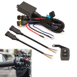 Universal Motorcycles Wiring Harness Relay Fog Light Wire On-off Switch 12V 120w for Motorbike Auto Flash Controller