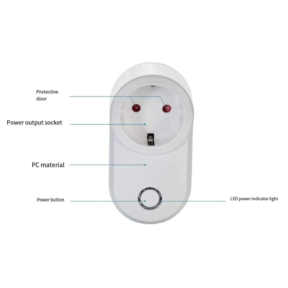 15A 433MHz Remote Control Socket For Smart Power Outlet For Home Appliance Light EU Standard Electrical Receptacle